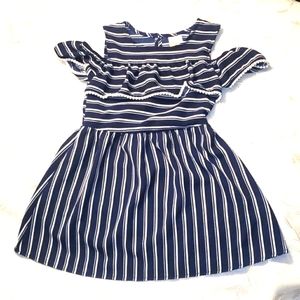 Blue & White Toddler Dress | Girls XS (4/5)